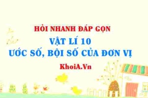 Đơn vị Micro, Nano, Pico? Bảng mẫu đơn vị về ước số và bội số trong SI? Hỏi đáp môn Vật lí